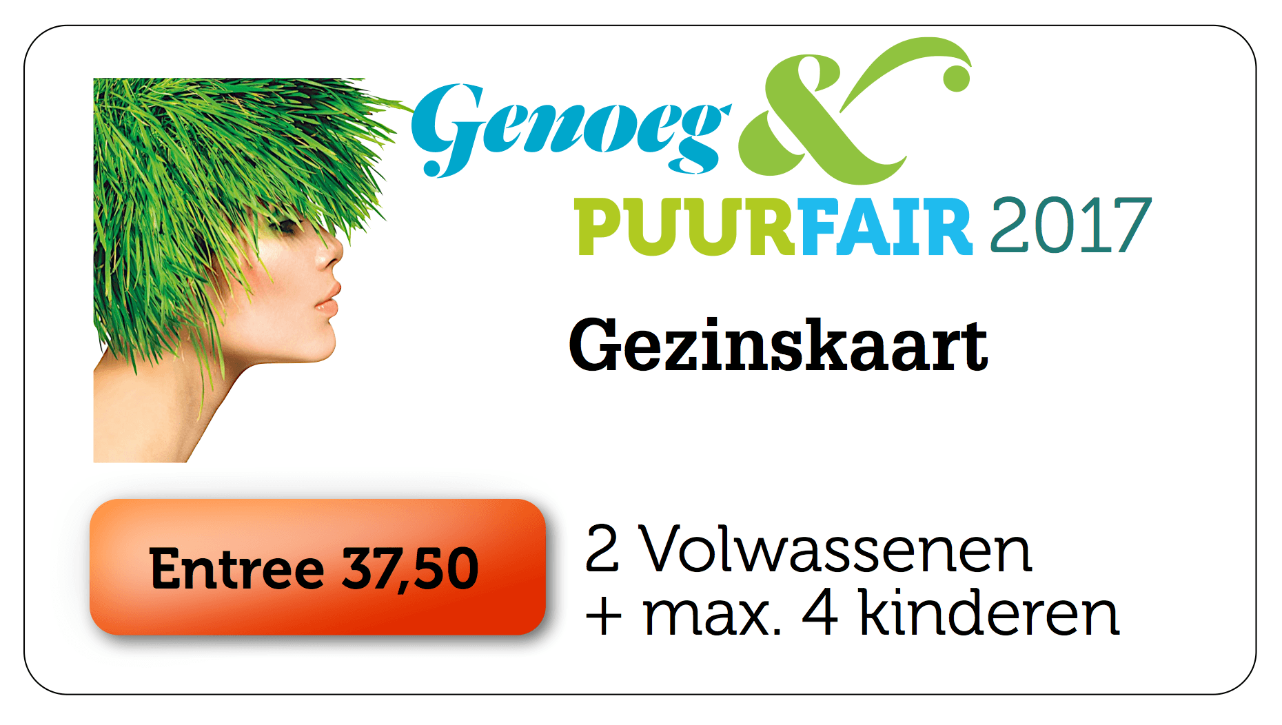 Gezinskaart PuurFair & Genoeg-dag (stel met max 4 kinderen)